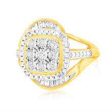 Load image into Gallery viewer, Luminesce Lab Grown 1/6 Carat Diamond Ring in 9ct Yellow Gold