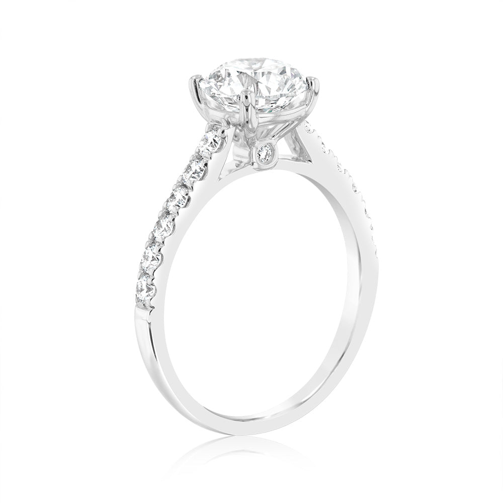 Luminesce Lab Grown 2.5 Carat Diamond Engagement Ring in 18ct White Gold