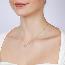 Load image into Gallery viewer, Luminesce Lab Grown 1/2 Carat Diamond Heart Pendant in 14ct Yellow Gold