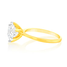 Load image into Gallery viewer, Luminesce Lab Grown 3 Carat Certified Engagement Ring in 18ct Yellow Gold