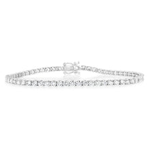 Load image into Gallery viewer, Luminesce Lab Grown 5 Carat Diamond Tennis Bracelet in 9ct White Gold