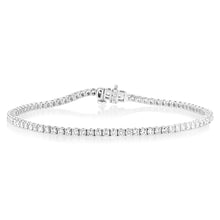 Load image into Gallery viewer, Luminesce Lab Grown 2 Carat Diamond Tennis Bracelet in 9ct White Gold