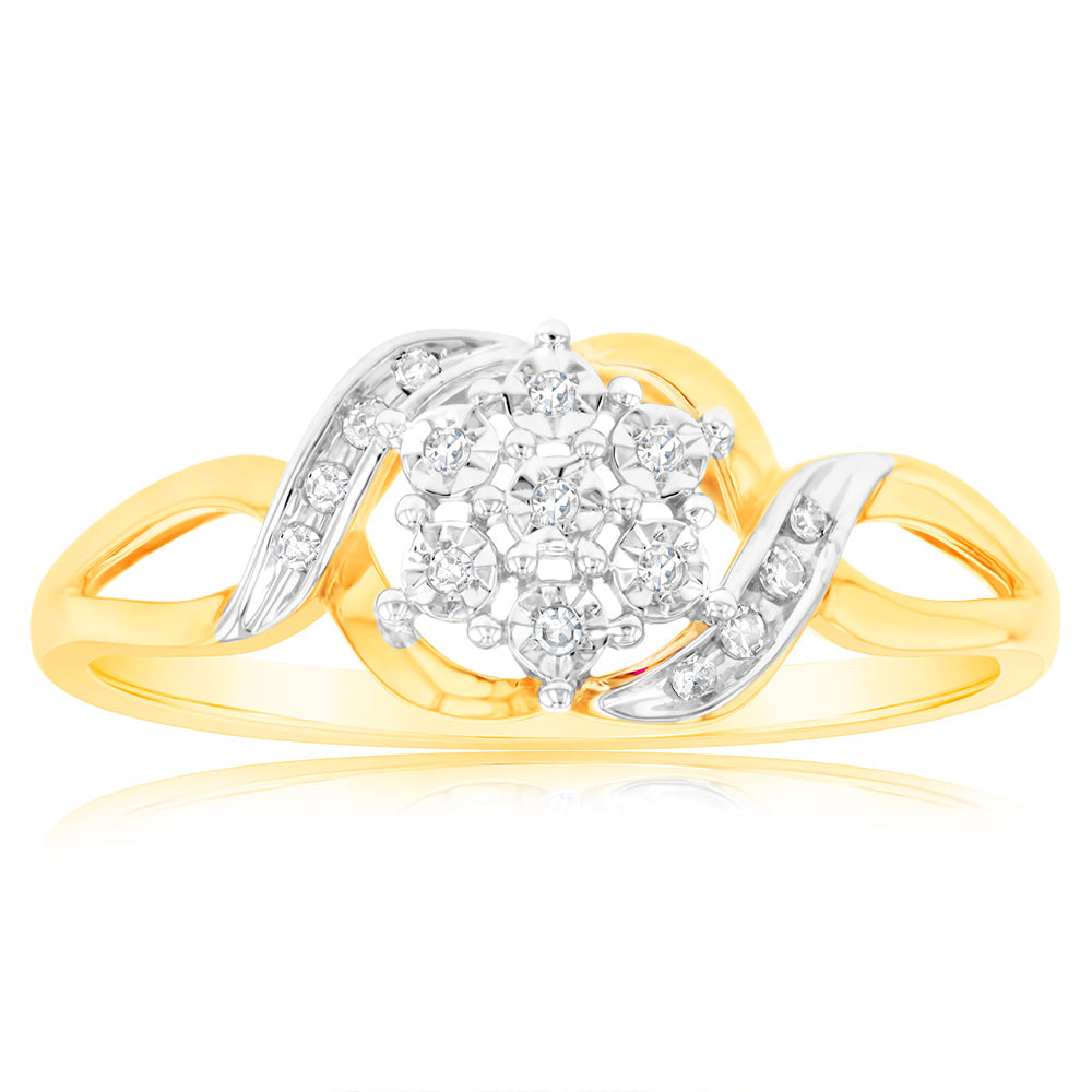 Luminesce Lab Grown Diamond Ring in 9ct Yellow Gold