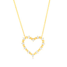 Load image into Gallery viewer, Luminesce Lab Grown 1/6 Carat Diamond Heart Pendant on 9ct Yellow Gold Chain