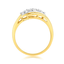 Load image into Gallery viewer, Luminesce Lab Grown 1/4 Carat Diamond Ring  in 9ct Yellow Gold