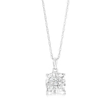 Load image into Gallery viewer, 9ct White Gold Luminesce Lab Grown Diamond Claw Pendant