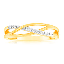 Load image into Gallery viewer, 9ct Yellow Gold Luminesce Lab Grown Ring with 7 Diamonds