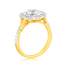 Load image into Gallery viewer, 1/10 Carat Luminesce Lab Grown Diamond Ring In 9ct Yellow Gold