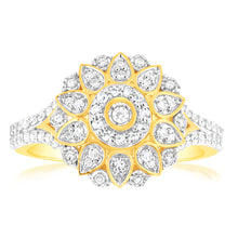 Load image into Gallery viewer, 1/ 2 Carat Luminesce Lab Grown Diamond Ring In 9ct Yellow Gold