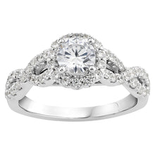 Load image into Gallery viewer, 10ct White Gold Luminesce Lab Grown 1.20 Carat Diamond Ring SIZE N½