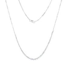 Load image into Gallery viewer, Luminesce Lab Grown 1 Carat Diamond Cable Chain Necklace in 9ct White Gold