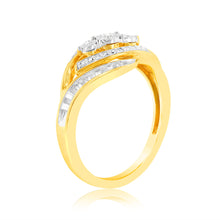 Load image into Gallery viewer, Luminesce Lab Grown 0.18Ct Diamond Ring in 9ct Yellow Gold