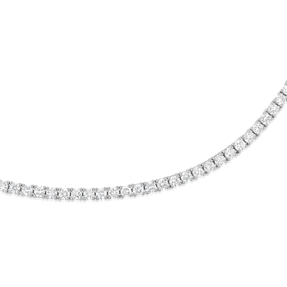 Luminesce Lab Grown 4 Carat Diamond Tennis Bracelet in Sterling Silver
