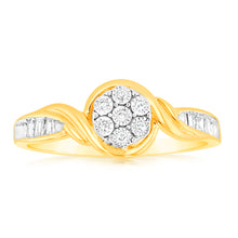 Load image into Gallery viewer, Luminesce Lab Grown 05-09Pts Diamond Ring in 9ct Yellow Gold