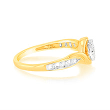 Load image into Gallery viewer, Luminesce Lab Grown 05-09Pts Diamond Ring in 9ct Yellow Gold