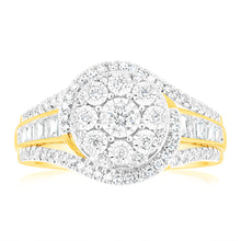 Load image into Gallery viewer, Luminesce Lab Grown 1/2Carat Diamond Ring in 9ct Yellow Gold