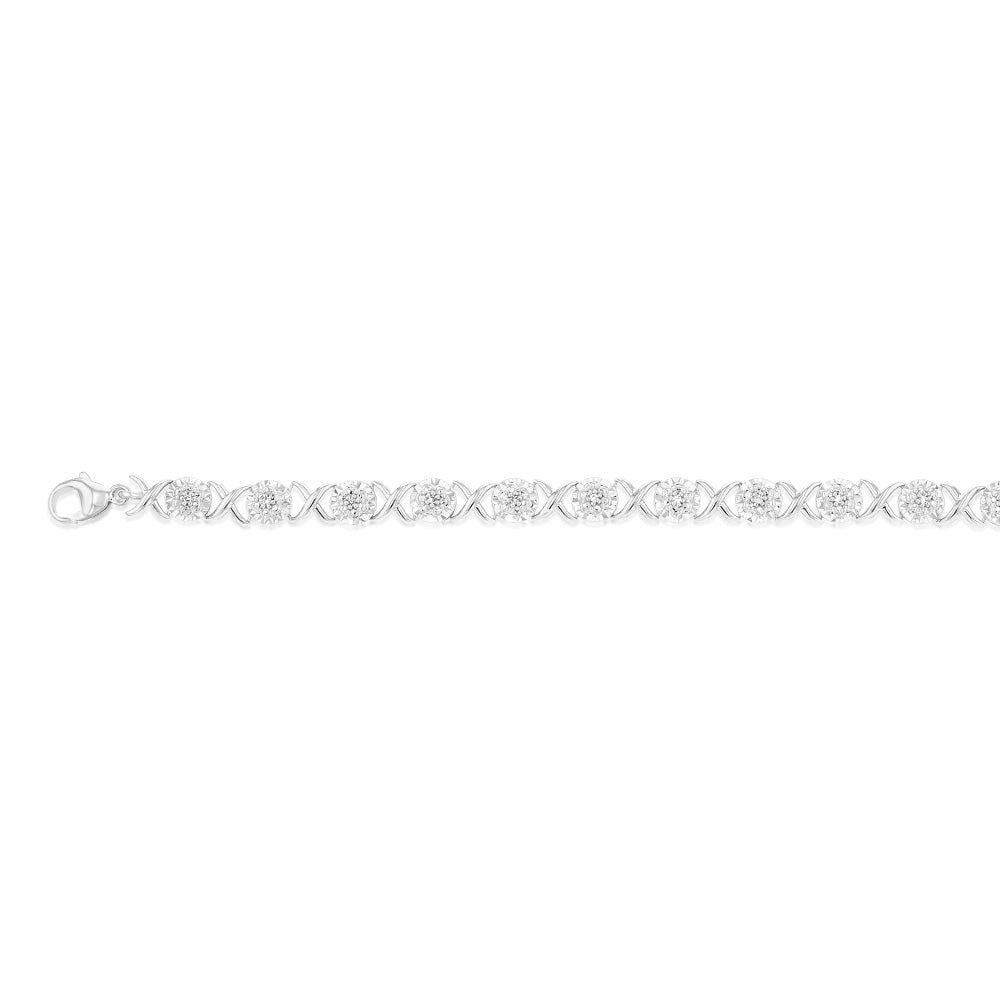 Luminesce Lab Grown Diamond bracelet in Sterling Silver