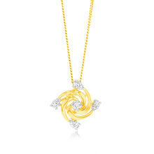 Load image into Gallery viewer, Luminesce Lab Grown 9ct Yellow Gold  0.15 Carat Diamond Pendant