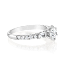 Load image into Gallery viewer, Luminesce Lab Grown 9ct White Gold 1 Carat Solitaire Fancy Diamond Ring