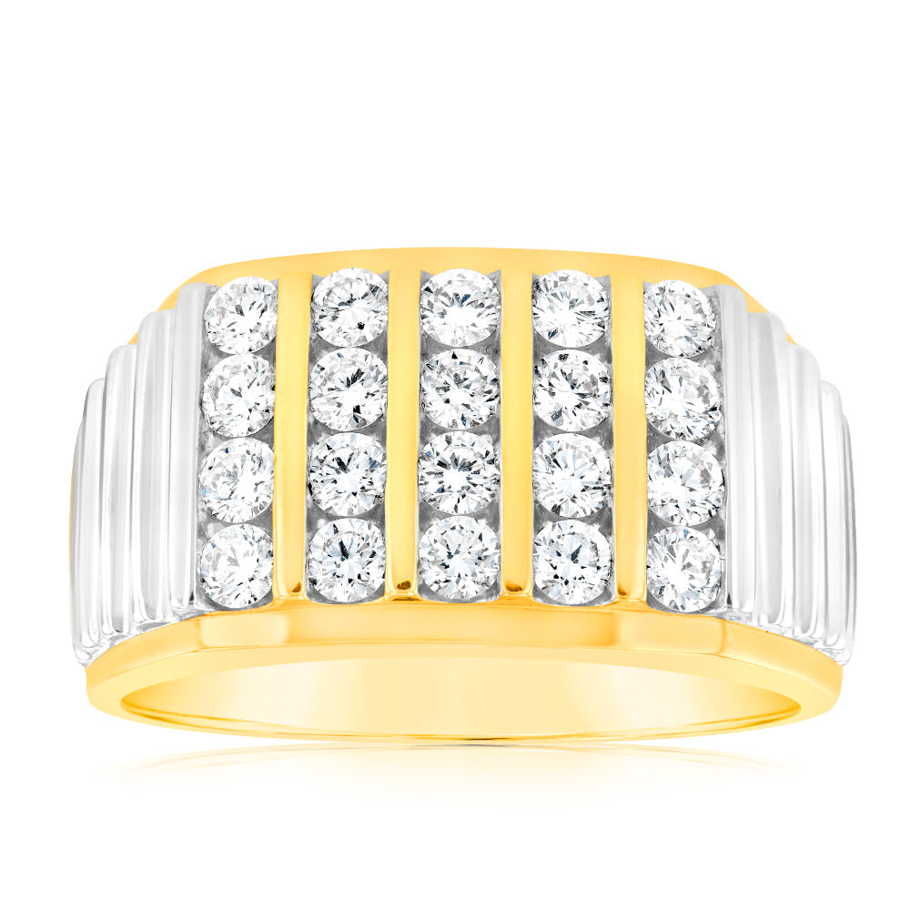 Luminesce Lab Grown 9ct Yellow Gold 1.25 Carat Ring