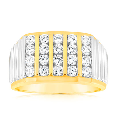 Luminesce Lab Grown 9ct Yellow Gold 1.25 Carat Ring