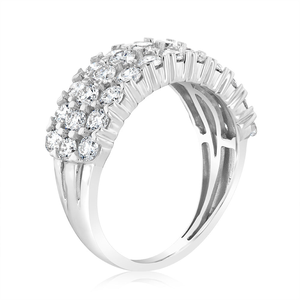 Luminesce Lab Grown 2 Carat Diamond Ring in Sterling Silver