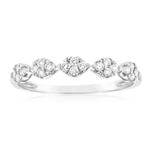 Load image into Gallery viewer, Luminesce Lab Grown 9ct White Gold 1/4 Carat Diamond Dress Ring