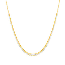 Load image into Gallery viewer, Luminesce Lab Grown 2 Carats Diamond Cable Chain Necklace in 9ct Yellow Gold