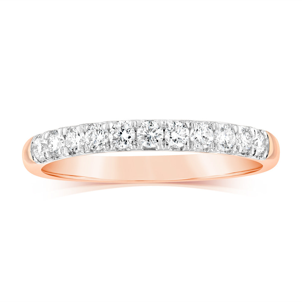 Luminesce Lab Grown Diamond 1/2 Carat Eternity Ring in 9ct Rose Gold