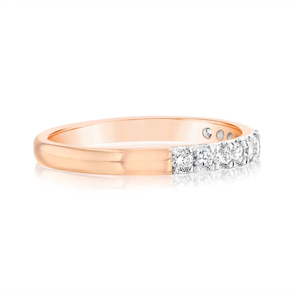 Luminesce Lab Grown Diamond 1/2 Carat Eternity Ring in 9ct Rose Gold