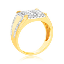 Load image into Gallery viewer, Luminesce Lab Grown 1.25 Carat Gents Diamond Ring in 9ct Yellow Gold