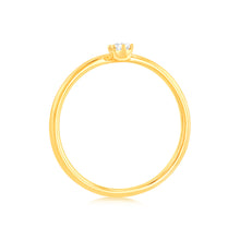 Load image into Gallery viewer, Luminesce Lab Grown 0.05Ct Diamond Ring in 9ct Yellow Gold