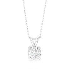 Load image into Gallery viewer, Luminesce Lab Grown Solitaire 2Ct Diamond Pendant in 9ct White Gold with Adjustable Chain