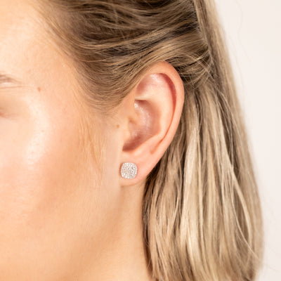 Luminesce Lab Grown 1/4 Carat Diamond Stud Earrings in Sterling Silver