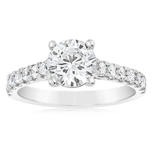 Load image into Gallery viewer, Luminesce Lab Grown 2 Carat Diamond Engagement Ring in 18ct White Gold