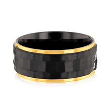 Load image into Gallery viewer, Luminesce Lab Grown 1/10 Carat Gold Plated&amp; Black Zirconium Diamond Ring