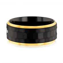 Load image into Gallery viewer, Luminesce Lab Grown Gold Plated Black Zirconium Diamond Ring