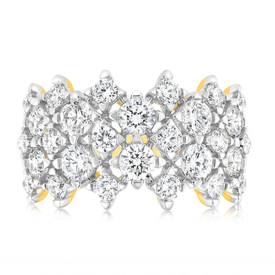 Luminesce Lab Grown 2 Carat Diamond Ring in  9ct Yellow Gold