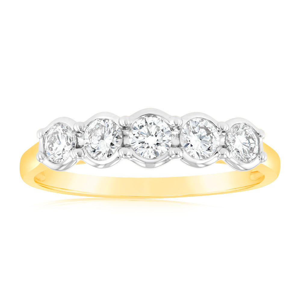 Luminesce Lab Grown 1/2 Carat Diamond Ring in 9ct yellow Gold