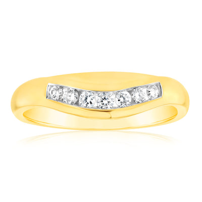 Luminesce Lab Grown 18ct Yellow Gold 1/6 Carat Diamond Ring