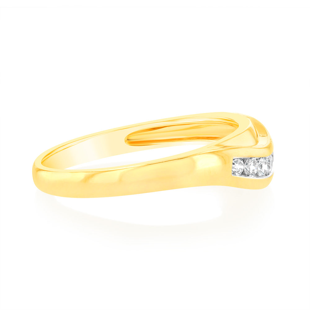 Luminesce Lab Grown 1/6 Carat Diamond Ring in 18ct Yellow Gold