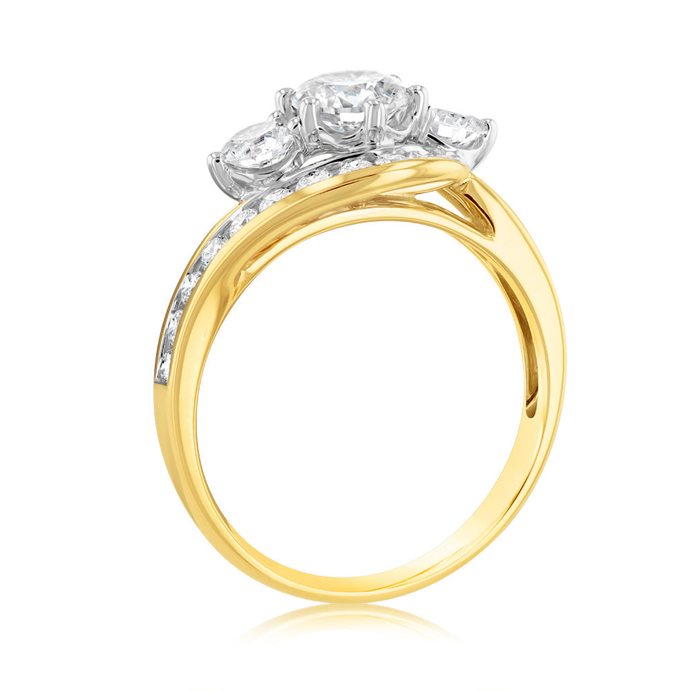 Luminesce Lab Grown 9ct Yellow Gold 1.5 Carat Diamond Ring