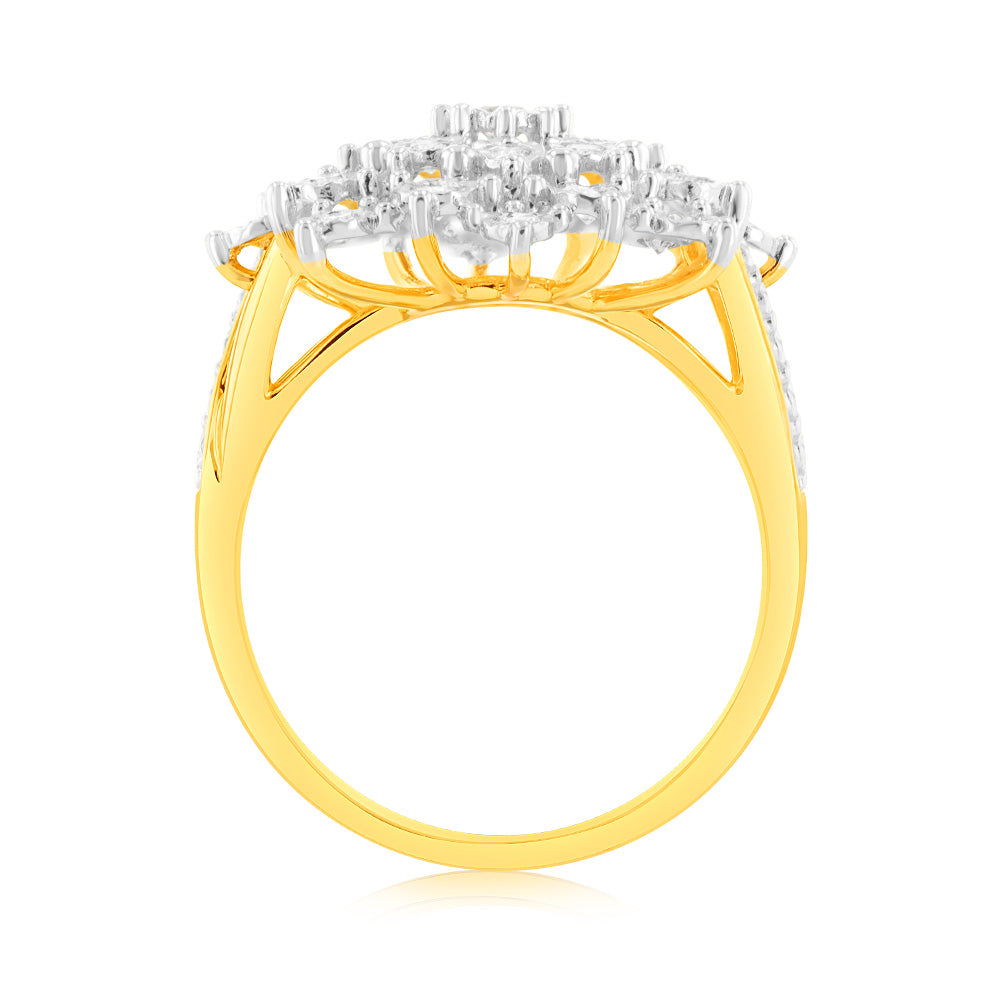 Luminesce Lab Grown 1/2 Carat Diamond Ring in 9ct Yellow Gold