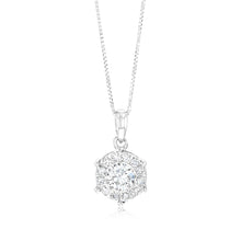 Load image into Gallery viewer, Luminesce Lab Grown 1/2 Carat Diamond Pendant in 9ct White Gold with Chain