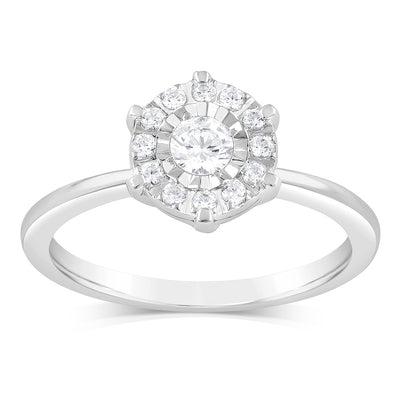 Luminesce Lab Grown 9ct White Gold 