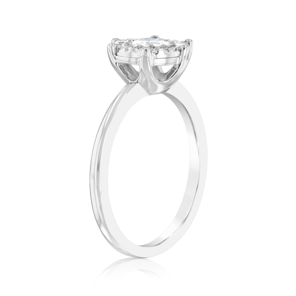 Luminesce Lab Grown 1/2 Carat Diamond Ring in 9ct White Gold