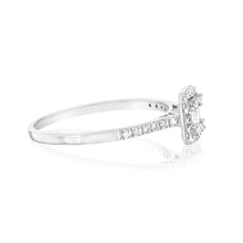 Load image into Gallery viewer, Luminesce Lab Grown 1/4 Carat Diamond Ring in 9ct White Gold