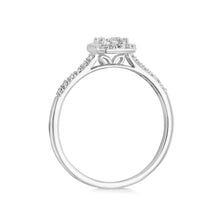 Load image into Gallery viewer, Luminesce Lab Grown 1/4 Carat Diamond Ring in 9ct White Gold