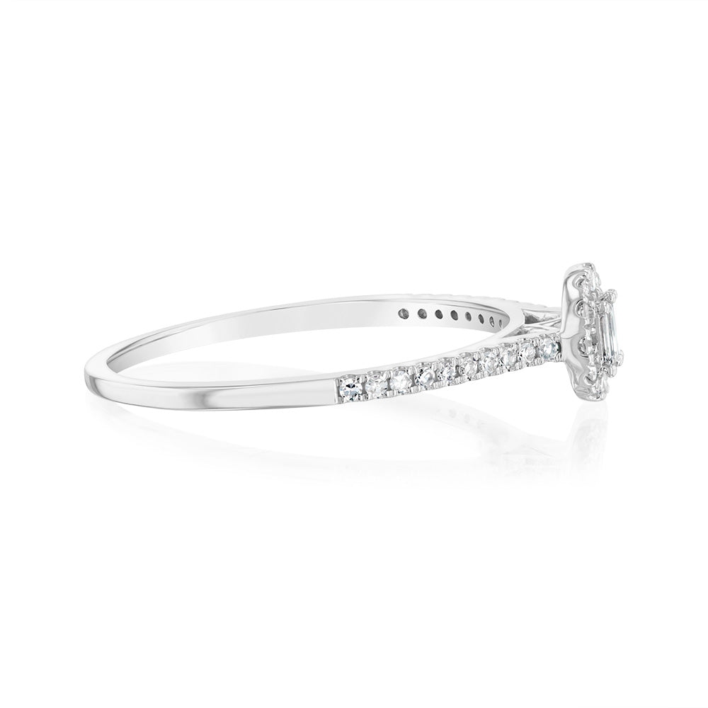 Luminesce Lab Grown 3/4 Carat Diamond Ring in 9ct White Gold