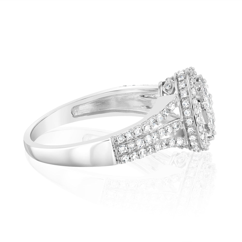 Luminesce Lab Grown 1Carat Diamond Ring in 9ct White Gold